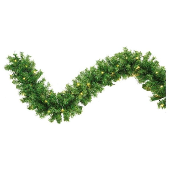 Guirnalda Naviplastic Monarca color Verde de 25 cm de ancho