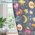 thumbnail image 4 of Yayeee Window Curtains Light Filtering 63"x42" Grommet Panel Pair Home Living Room Decor, Small Space Pattern, 4 of 7