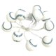 thumbnail image 4 of Guirnalda de luces de bolas de cobre con microalambre de arroz, color blanco cálido, alimentadas por batería para bodas 1 m, 4 of 9