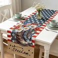 thumbnail image 2 of Memorial Day Saving!4th of July Decor, Americans Independence Day Table Flag Americans-style Dining Table Coffee Table Nationals Day Decorative Table Cabinet Flag Cottons Fabric Printed Table Flag, 2 of 9