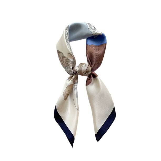 Bufanda de seda morera de 27" x 27" Bufanda cuadrada Pañuelo para la cabeza Pañuelo para el cuello Pañuelo para la cabeza para mujer
