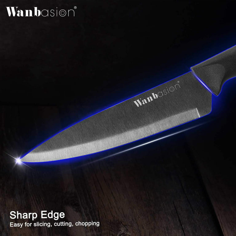 Wanbasion 6pc Black Knife Set