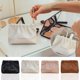 thumbnail image 1 of Fiudx Bolsa de Maquillaje Romántica con Sobre Rojo, Solución Portátil para Guardar y Organizar, con Metralla de Metal Galvanizado, Acabado En Cuero Cremoso, Pequeña y Elegante, Ideal para Cosméticos, 1 of 5
