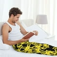 thumbnail image 6 of Caution Men'S Pajama Pants Soft Sleep Lounge Pants Pjs Bottoms With Pockets Large, 6 of 6