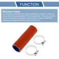 thumbnail image 4 of Unique Bargains 1 Set 32mm/1.26" ID 127mm/5" Length 0 Degree Red Blue Car Silicone Hose with Clamps Coolant Hose Universal, 4 of 7