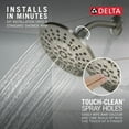 thumbnail image 4 of Delta 4-Setting Shower Head - 75617SN - Spotshield Brushed Nickel, 4 of 5