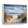 thumbnail image 2 of Designart "Calm Path To Dune Beach I" Nautical & Beach Floater Framed Canvas Art Print, 2 of 7