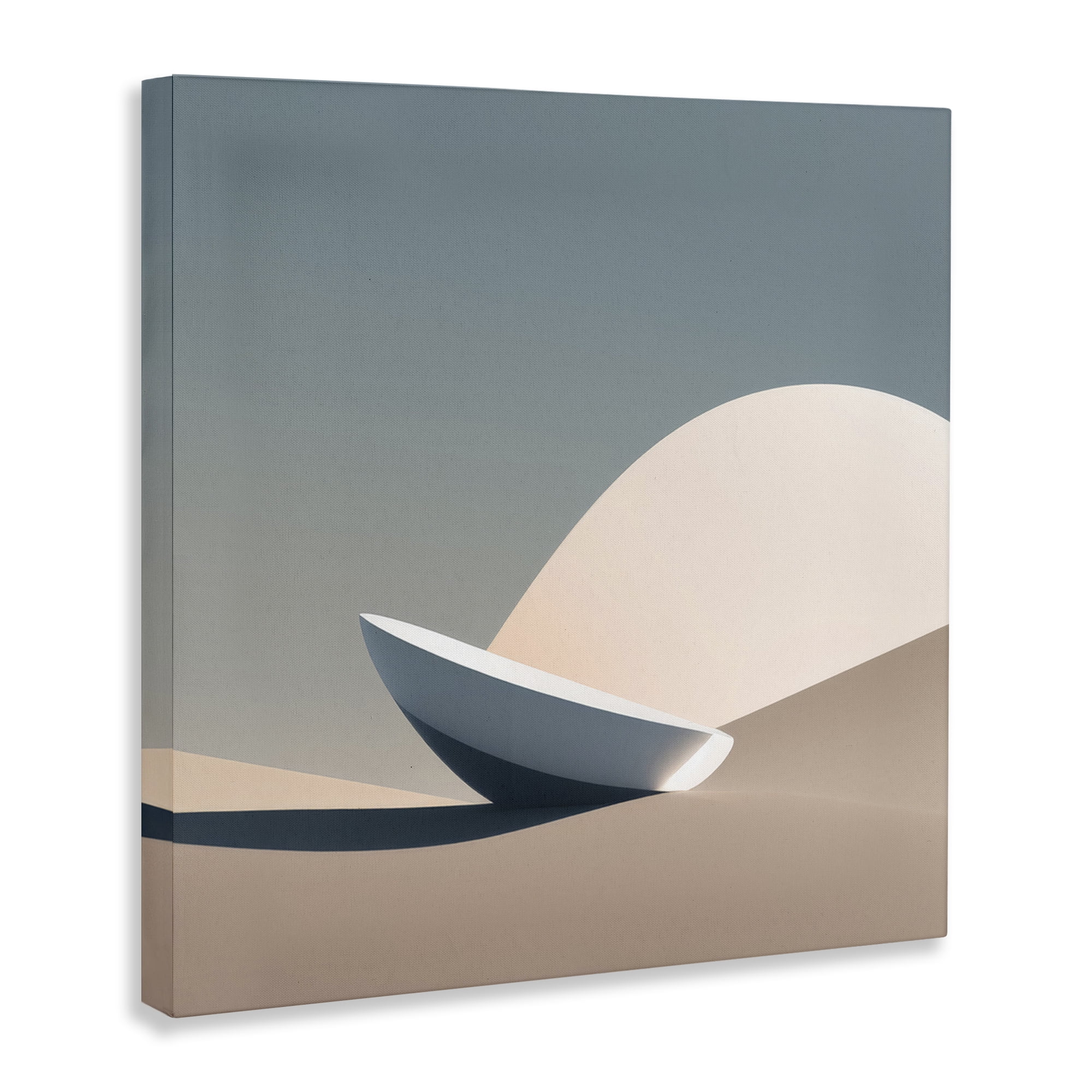 Stupell Industries Buried Space Capsule Landscape Painting Gallery Wrapped Canvas Art Print Wall Art, 30 x 30
