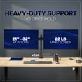 thumbnail image 6 of VIVO Telescoping Dual 21" to 32" Monitor Mount, Heavy Duty Desk Stand, 6 of 8