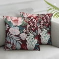 thumbnail image 3 of BANET Pillow Cases Set of 2 Twin Red Bedding Shabby Pink Rose Elegant Peony Bedding 2Pcs 24x24in, 3 of 7