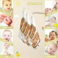 thumbnail image 3 of Dreamtimes 5 PCS Pumpkin Cake Baby Muslin Washcloths, Watercolor Fall Theme Face Towel Burp Cloths Ultrasoft Absorbent Cotton Bath Wipes Towels for Newborn Boys Girls, 3 of 7