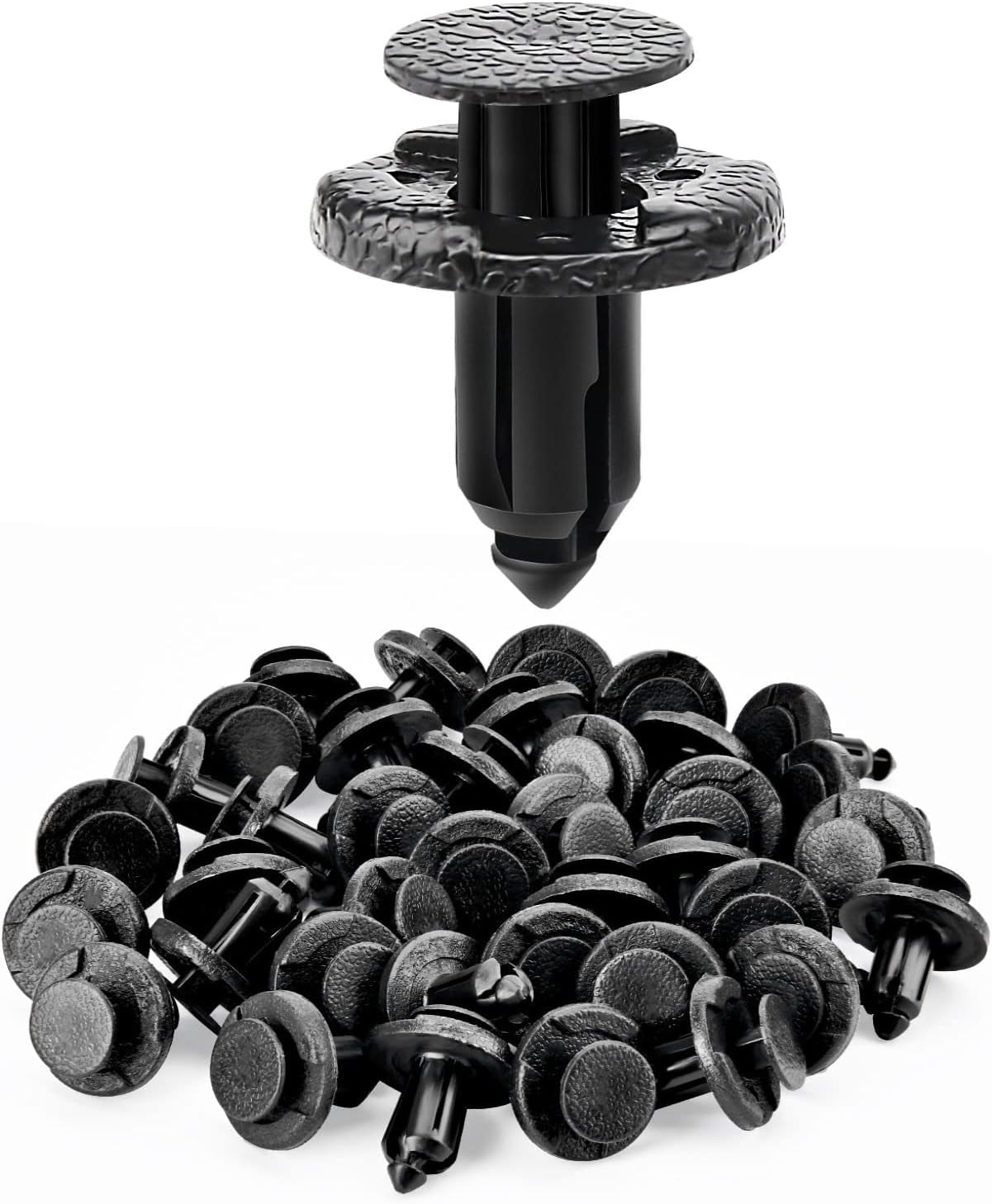 Nilight 40PCS Nylon Front Bumper Push-Type Retainer Clips-91503