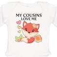 thumbnail image 4 of Inktastic My Cousins Love Me- Little Fox Boys or Girls Long Sleeve Baby Bodysuit, 4 of 5