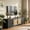 Black, variant on Fnova 70.9" Farmhouse TV Stand for TVs up to 80", Wood Rattan Entertainment Center with Storage Shelves for Living Room Bedroom