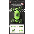 thumbnail image 3 of yeacher 2.4G Gesture-Controlled Stunt Twister Car with Dual Remote, Music, Lights, and Programming - Green Triple Battery Edition in Color Box, 3 of 7