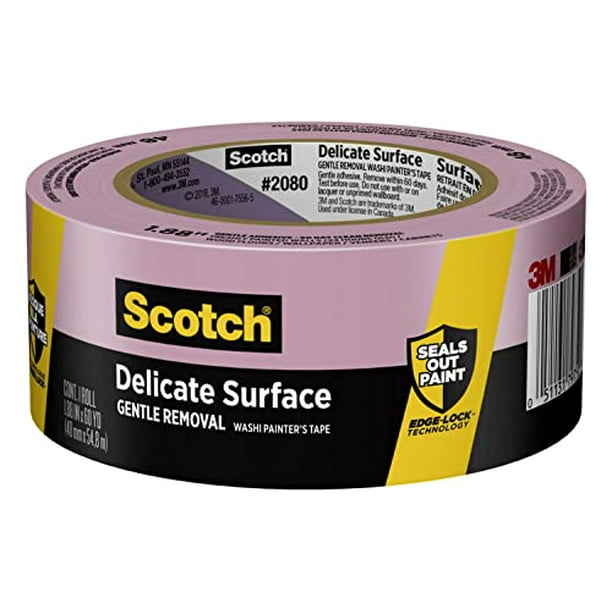 3M 2080-48A 2 Po Scotch Safe-Release Painters Masking Tape Faux & Décoratif