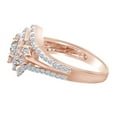 thumbnail image 2 of AFFY 1.01 Cttw Round Shape White Natural Diamond Cluster Ring 14K Solid Rose Gold Ring Size-8, 2 of 2