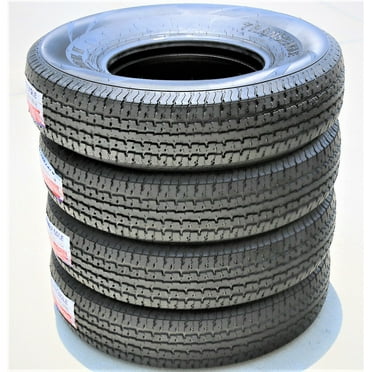 Set of 4 (FOUR) Transeagle ST Radial II ST225/75R15 Load E (10 Ply) Trailer Tires