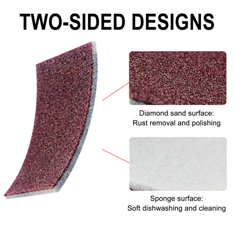 XMMSWDLA Rust Eraser for Knives Nano Carborundum Sponge Sanding