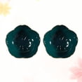 thumbnail image 4 of MasteelfCA 2PCS Flower Ceramic Seasoning Dipping Bowl Sakura Design Porcelain Sauce Dish Plate for Condiment Kitchen BBQ (Dark Green), 4 of 7