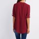 thumbnail image 4 of Camiseta Suelta De Manga Larga Con Cremallera De Otoño Para Mujer (Rojo Vino Xl) Tmvgtek Mujer, 4 of 4