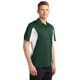 thumbnail image 4 of Sport-Tek Side Blocked Micropique Sport Wick Polo-2XL (Forest Green/White), 4 of 6