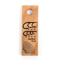 thumbnail image 2 of 2X Wooden Fishhook Ruler Fishing Fishhook Gauge Lightweight Compact Fish Hook Measuring Contrast Ruler,2 x Hook wooden ruler,Wood color, 2 of 6