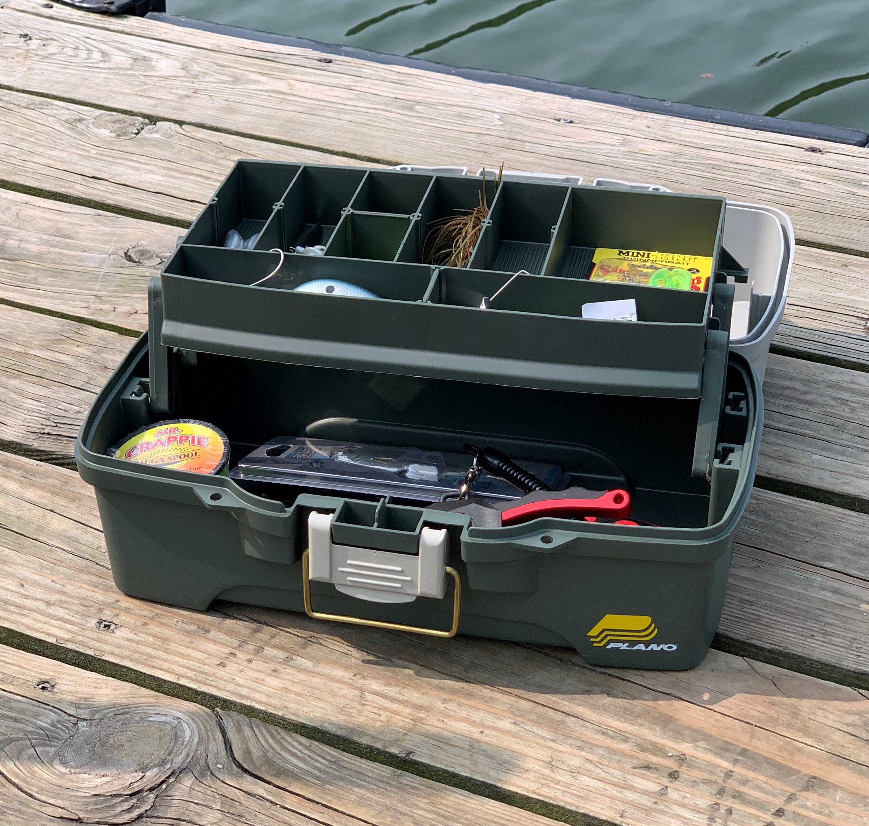 Plano 6201 One-Tray Tackle Box, Bait Storage, Extending