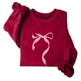 thumbnail image 4 of Printemps TIMIFIS Chandail Décontracté pour Femme, Mignon Imprimé de Nœud, Haut à Manches Longues à Enfiler, Tenues Décontractées de Printemps et d'Automne, Chandails à Col Rond, Hauts pour Femmes - Printemps/été, 4 of 4