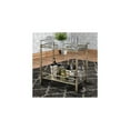 thumbnail image 6 of Antique Serving Cart - 2 Tiered Metal Bar Cart with Glass Shelves - Decorative Kitchen Cart - Gold Finish, 6 of 8