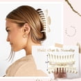 thumbnail image 5 of 4.8 pinzas de pelo extra grandes para cabello largo y grueso, pinzas de plátano grandes de sujeción fuerte para mujeres y niñas, pinzas de mandíbula resistentes y antideslizantes para cabello fin, 5 of 5