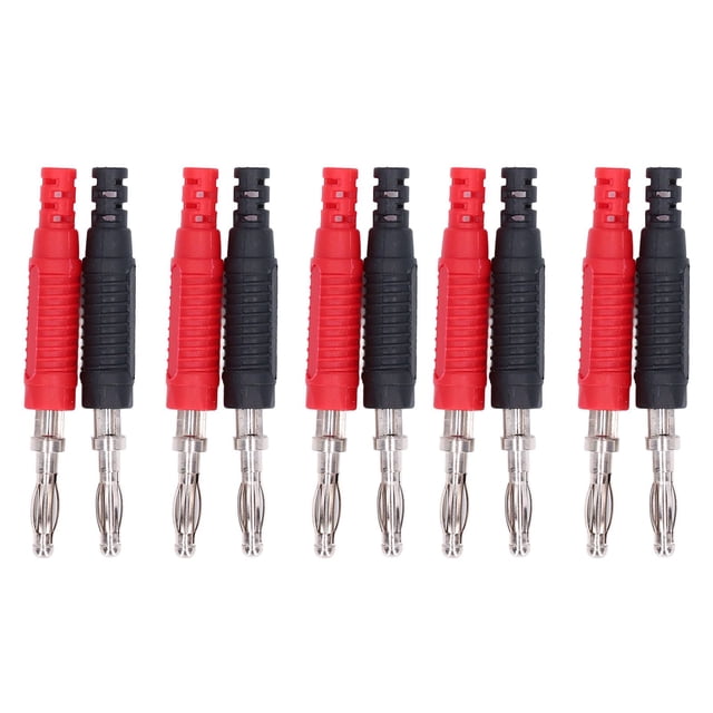 Juego de 5 conectores tipo Banana para linterna, enchufe tipo Banana macho aislado, conectores DIY para maquinaria de soldadura
