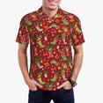 thumbnail image 2 of Balery X-mas and New Year Printed Men’s Short Sleeve Polo Shirt, Midweight Men's Shirt,Golf Polo shirts -Medium, 2 of 8