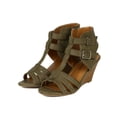 thumbnail image 5 of City Classified BK11 Women Leatherette Strappy Buckle Open Toe Wedge Sandal, 5 of 5
