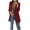 Wine, variant on Aboser Plus Size Blazers for Women Fashion Dressy Long Sleeve Jacket Basic Slim Fit Cardigan Solid Work Office Outerwear with Pockets