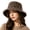 Coffee, variant on Women's Vintage Leopard Print Bucket Hat, Frayed Fringe Wide Brim Sun Hat, Casual Chic Cap for Vacation, Hiking, Outdoor Activities Coffee One Size
