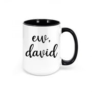 Schitt's Creek Coffee Mug, Ew David, TV Series, Trendy Sayings Mug, BLACK