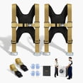 thumbnail image 1 of VEVOR Sangles de Déplacement Supporte 1000 lbs avec 2 Harnais et Gants, 1 of 9