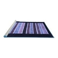 thumbnail image 2 of Ahgly Company Machine Washable Indoor Rectangle Abstract Blue Modern Area Rugs, 4' x 6', 2 of 4