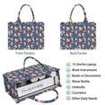 thumbnail image 2 of Large Capacity Tote Bag,Dark Blue Mermaid Princess Pattern Handbag Fashion Luxury Tote Bag,15.7"x13"x 5.1" Inches,Laptop Compatible, 2 of 6