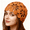 Orange, variant on Women Handmade Cotton Lace Crochet Beanie Hat, Vintage Boho Hollow Floral Skull Cap, Lightweight Breathable Summer Mesh Hats