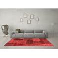 thumbnail image 3 of Ahgly Company Indoor Rectangle Patchwork Red Transitional Area Rugs, 6' x 9', 3 of 4