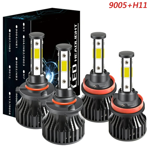 9005 High H11 Low Light for Honda CR-V 2015-2020 LED Headlight Bulbs White 6000K 4x