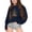 Navy, variant on Girls Sweatshirt Kids Fashion Graphic Crew Neck Long Sleeve Pullover Hoodless Top Black 5-6 Years
