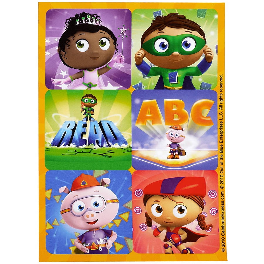 Super Why! Sticker Sheets, 4pk