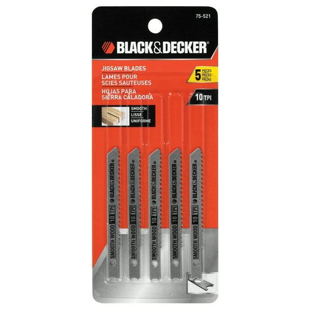 BLACK+DECKER Wood and Metal Jigsaw Blades, 5pc