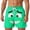 14-Mint Green, variant on ibiyuan Funny Cartoon Face Print Mens Funny Swim Trunks Elastic Waist Mens Bathing Suits Quickdry Drawstring Waist Beach Pool Vacation Swimwear Running Board Shorts