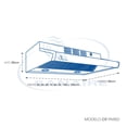 thumbnail image 2 of CAMPANA DE COCINA CR 100 CM BLANCO SANAIRE CR 100 CM BLANCO, 2 of 2