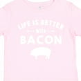 thumbnail image 4 of Inktastic Life's Better with Bacon Boys or Girls Toddler T-Shirt, 4 of 5