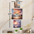 thumbnail image 3 of Designart "Enchanted Cosmic Echoes" Sky Oversized Wall Clock - Set Of 3 - Extra large Clock For Office Décor - Large Traditional Wall Clock, 3 of 6